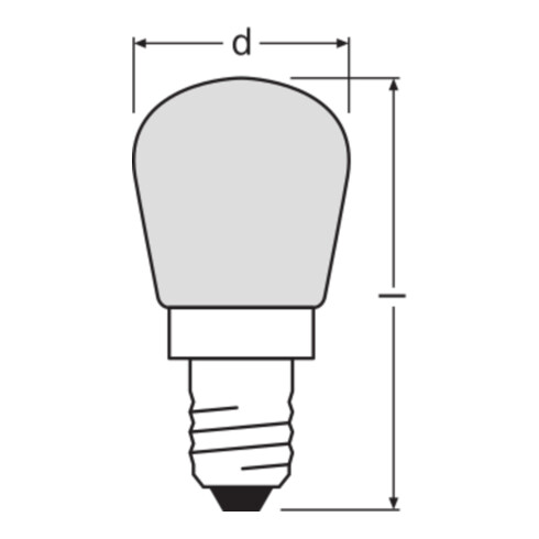 OSRAM LAMPE Special-Lampe 15W 230V E14 Birne SPC T26/57 FR15
