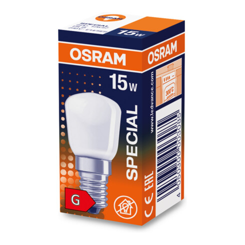 OSRAM LAMPE Special-Lampe 15W 230V E14 Birne SPC T26/57 FR15