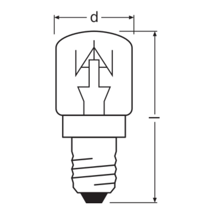 OSRAM Lampe spéciale 15W 230V E14 300GrC SPC FOUR T CL15