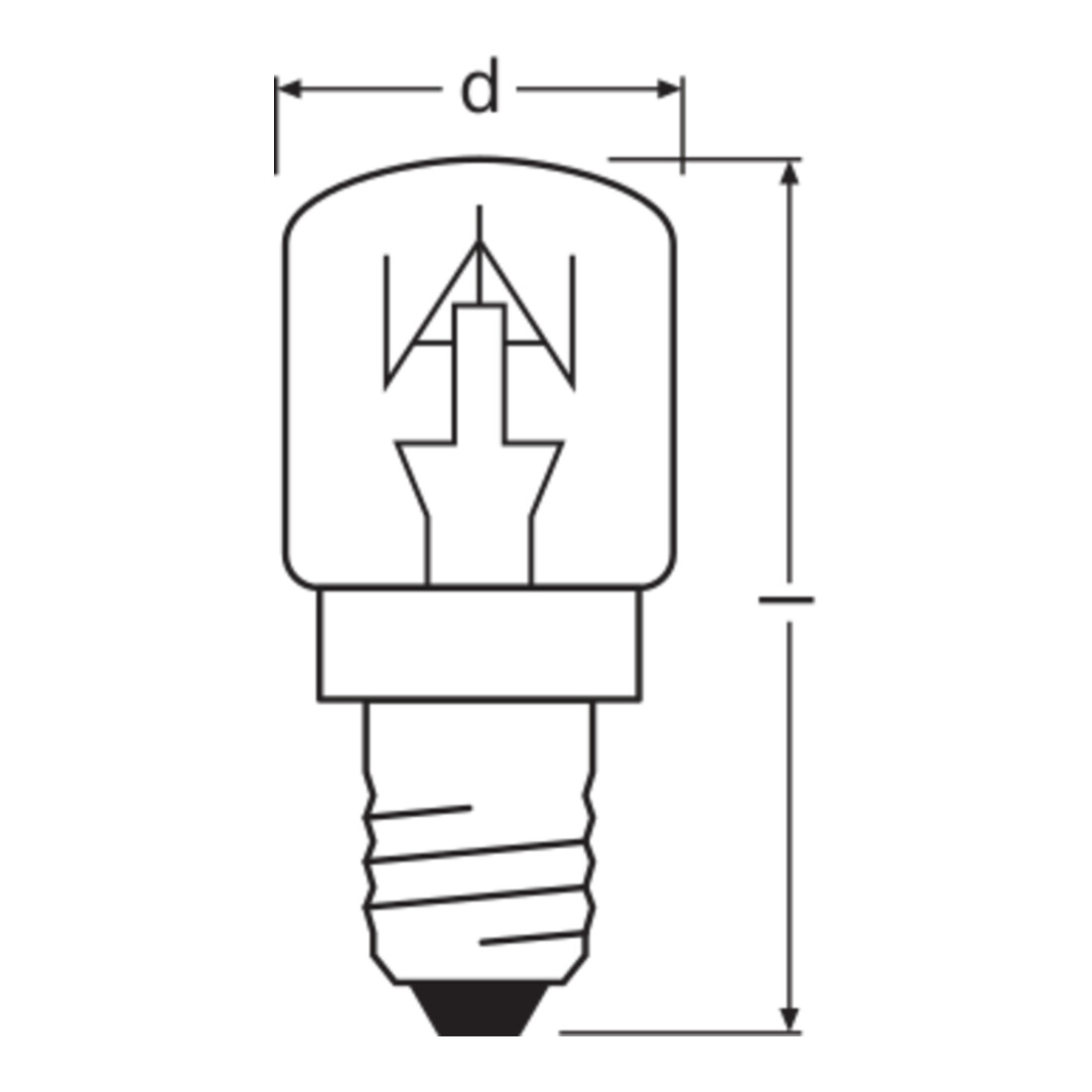OSRAM Lampe spéciale 15W 230V E14 300GrC SPC FOUR T CL15