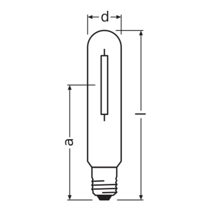 OSRAM Lampe Vialox 100W E40 NAV-T 100 SUPER 4Y