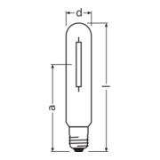 OSRAM Lampe Vialox 400W E40 NAV-T 400 SUPER 4Y-4