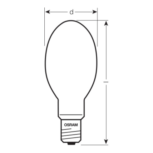 OSRAM LAMPE Vialox-Lampe 250W E40 NAV-E 250 SUPER 4Y