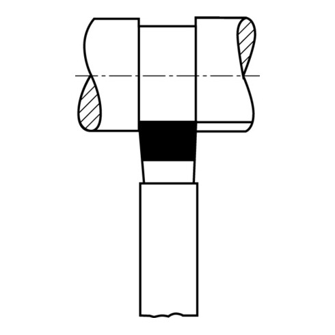 Wilke Outil de tournage DIN 4976 ISO4 HM P25/P30 droit, large