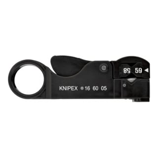 Outil à dénuder pour câbles coaxiaux Knipex