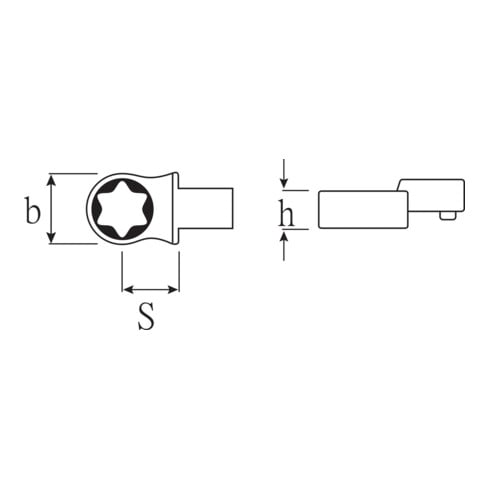 Stahlwille Torx® outils d'insertion 732TX/40 pour porte-outils 9x12