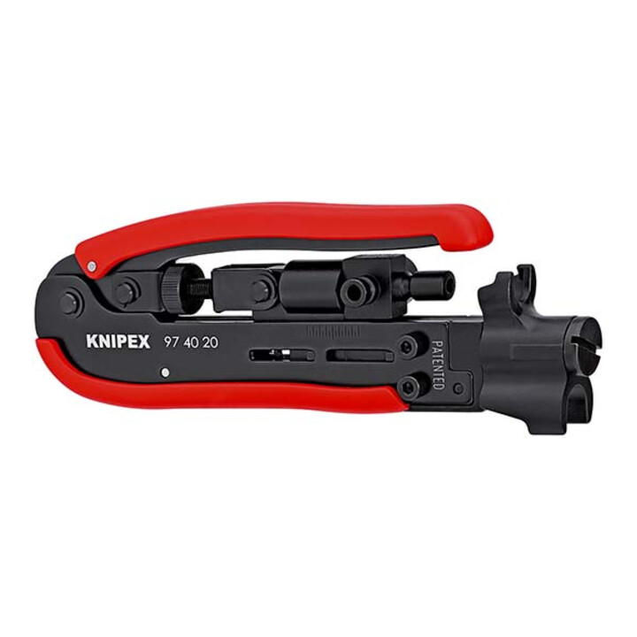 Outil de compression, pour connecteurs coaxiaux Knipex