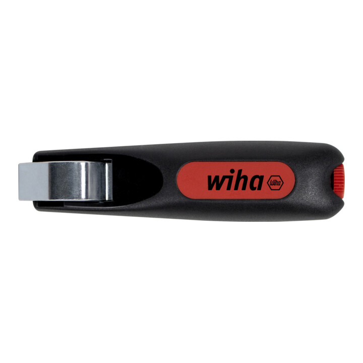 Outil de dénudage Wiha avec lame auto-rotative pour câbles ronds