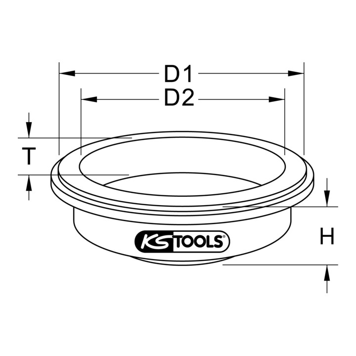 Outil de montage de joints à lèvres pour vilebrequin pour Scania KS Tools