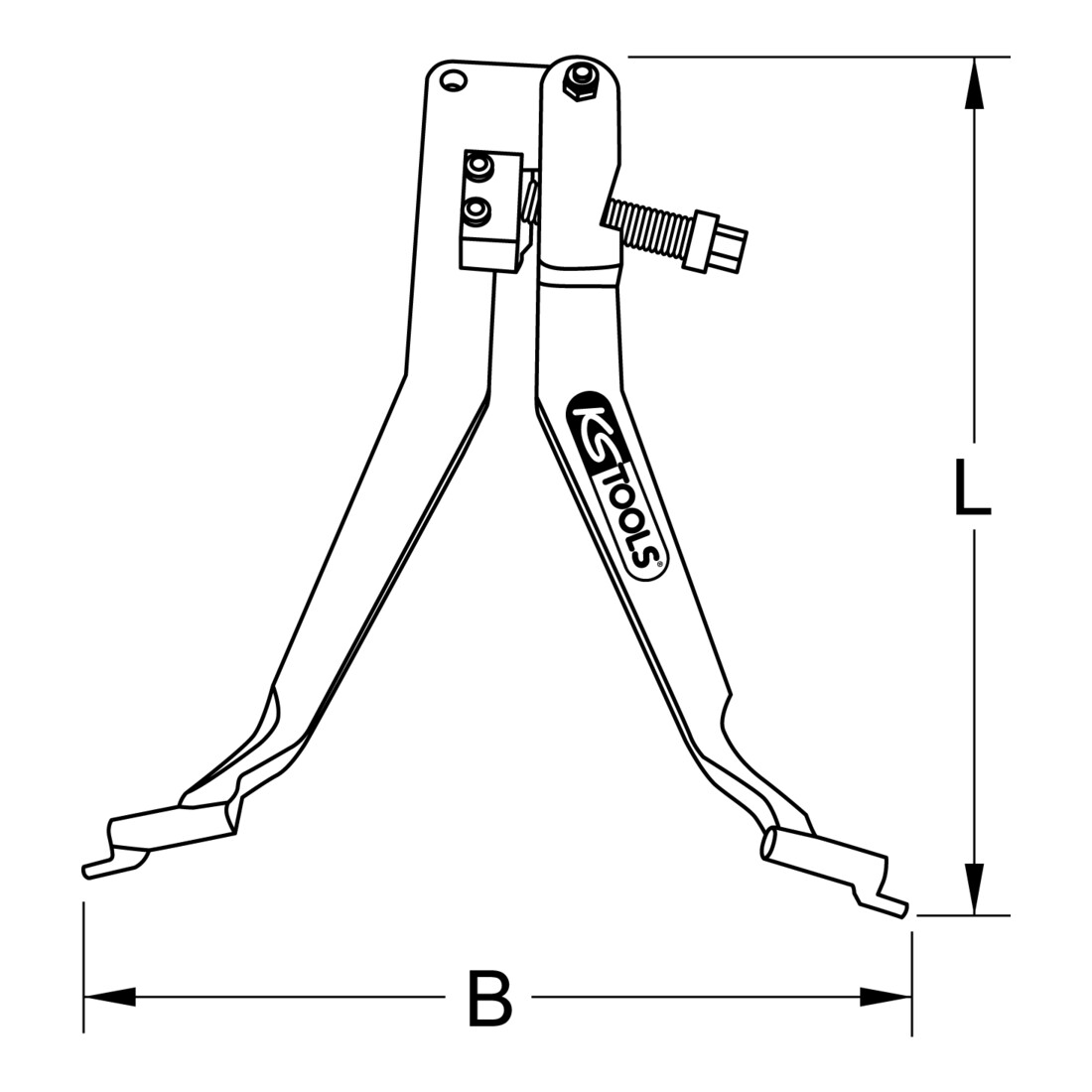 Outil de montage et démontage pour plaquettes de frein Volvo KS Tools