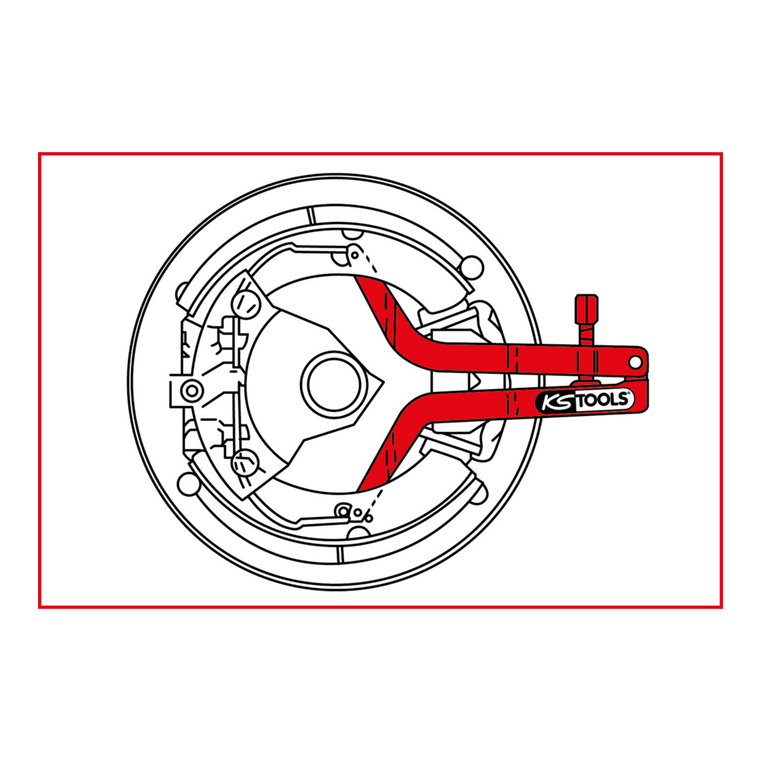Outil de montage et démontage pour plaquettes de frein Volvo KS Tools