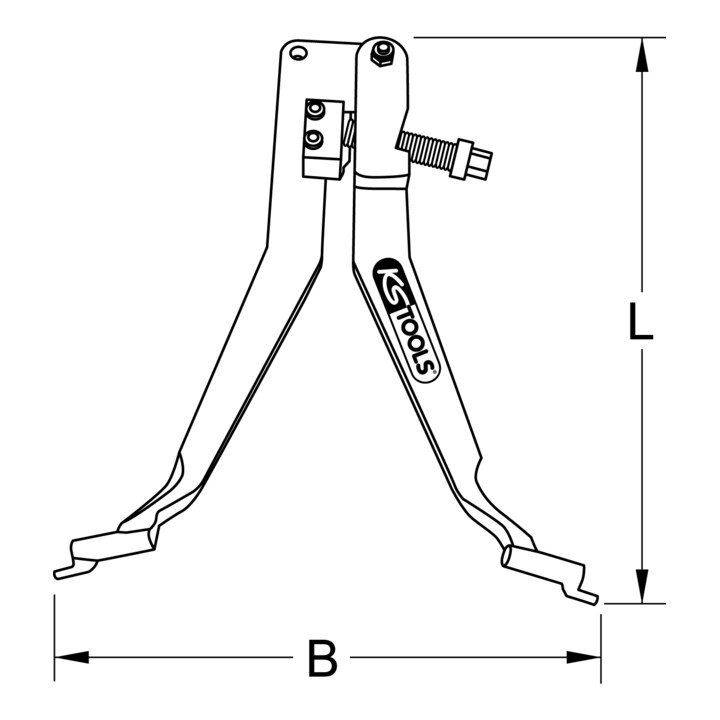 Outil de montage et démontage pour plaquettes de frein Volvo KS Tools