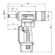 Outil de pose de rivets aveugles Gesipa AccuBird (2 batteries Li-Ion 1,3 Ah / chargeur)-4