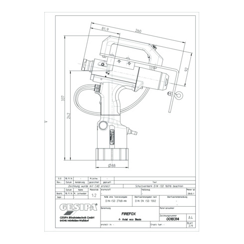 Outil de pose de rivets aveugles Gesipa FireFox 1F Axial eco - M 3