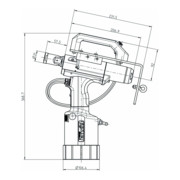 Outil de pose de rivets aveugles Gesipa FireFox 2F Axial eco - M 6-3