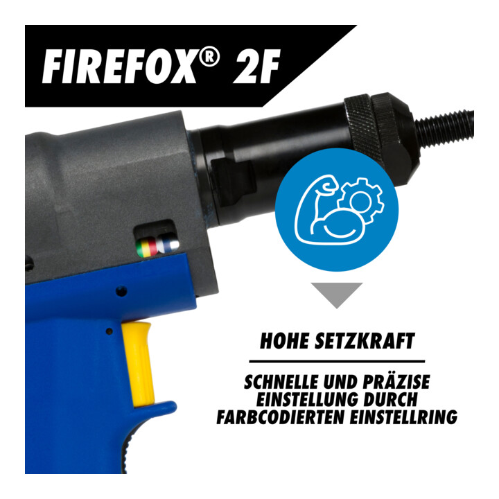 Outil de pose de rivets aveugles Gesipa FireFox 2F - M 6