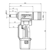 Outil de pose de rivets aveugles Gesipa PowerBird avec décompression (1 pile Li-Ion 2,6 Ah)-4