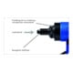 Outil de pose de rivets aveugles Gesipa Taurus 2 Axial avec relâchement de pression