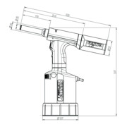 Outil de pose de rivets aveugles Gesipa TAURUS 4 pour vis de blocage C6L® de 6,4 mm.-3