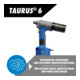 Outil de pose de rivets aveugles Gesipa TAURUS 6 Outil de base