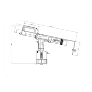 Outil de pose de rivets Gesipa TAURUS Rivet 2 vitesses Axial eco-3