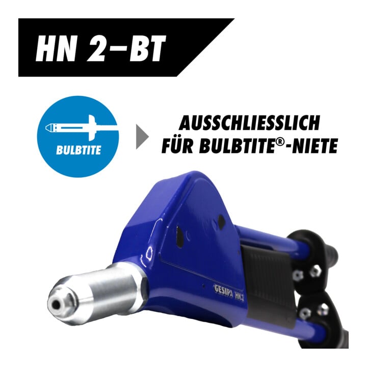 Outil de rivetage à levier Gesipa HN 2-BT