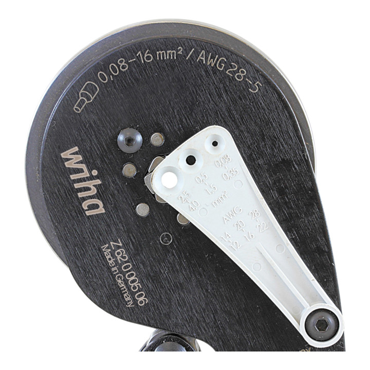 Outil de sertissage automatique pour cosses de conducteurs Wiha, sertissage hexagonal (41246) 210 mm