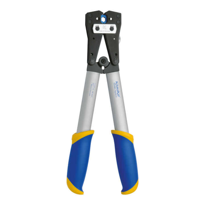 Outil de sertissage Klauke pour cosses tubulaires et connecteurs blue connection 6 - 50 mm².