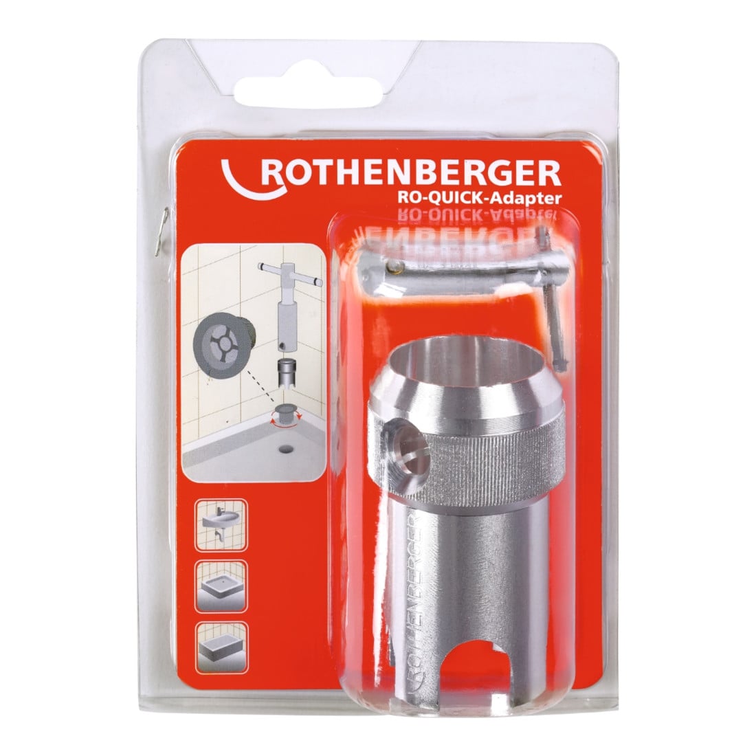 Outil de vissage de vanne RO-QUICK L. 75 mm adaptateur ROTHENBERGER