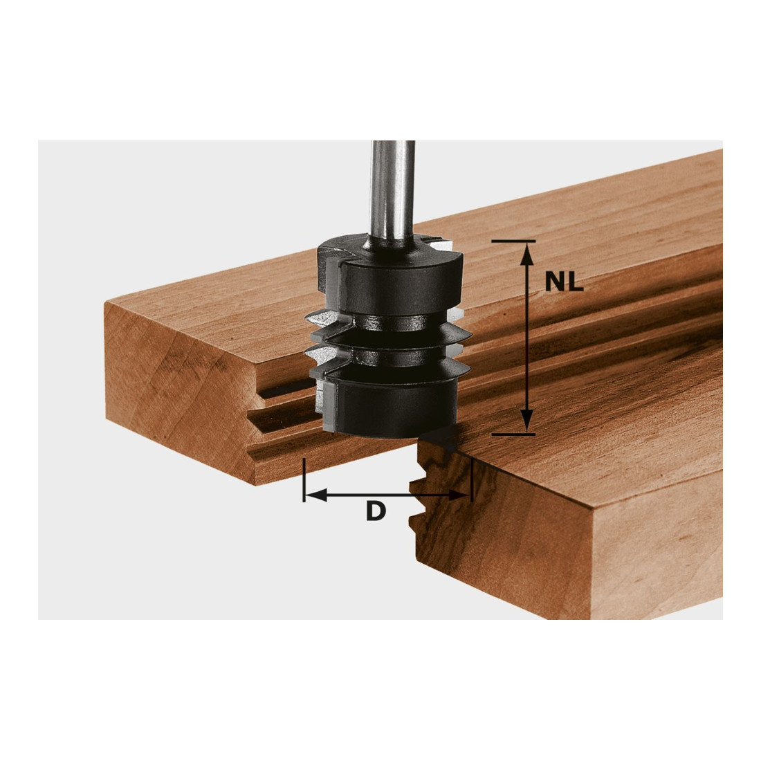 Outil d'encollage Festool TC tige 8 mm TC S8 D34/NL32