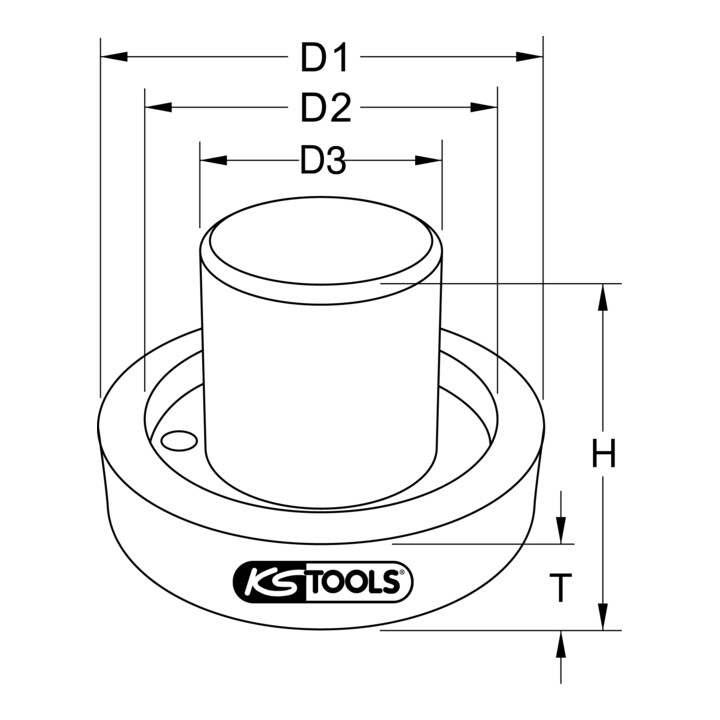 Outil insertion joints à lèvres pour b. de vitesses essieu arr. Scania KS Tools