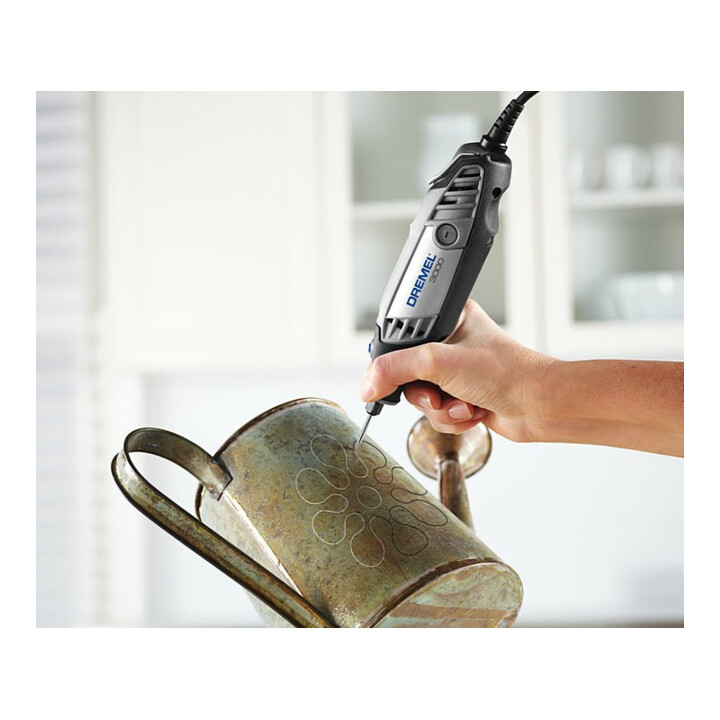 Outil multifonction de précision Dremel 3000-2/25 (130 W), 25 accessoires, 2 pièces jointes pour les projets de bricolage créatif