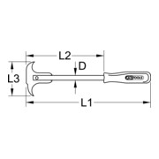 Outil pour extraire les joints, 300mm-4