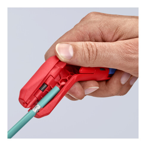 Outil universel à dégainer KNIPEX ErgoStrip® 16 95 02 SB, 135 mm, pour gauchers