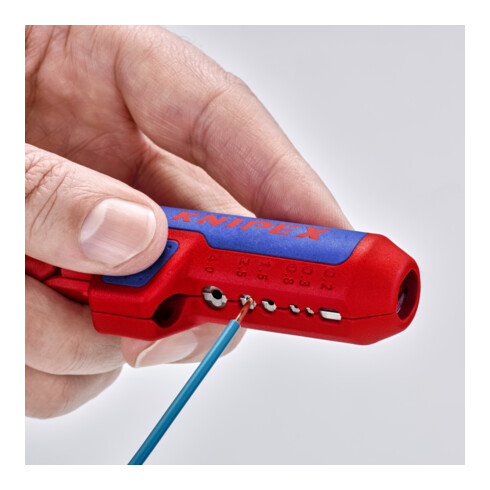 Outil universel à dégainer KNIPEX ErgoStrip® 16 95 02 SB, 135 mm, pour gauchers