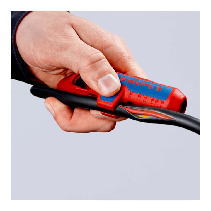 Outil universel à dégainer KNIPEX ErgoStrip® 16 95 02 SB, 135 mm, pour gauchers