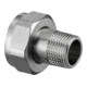 OV à visser laiton DN 20, 3/4 AG, ÜM 1IG-1