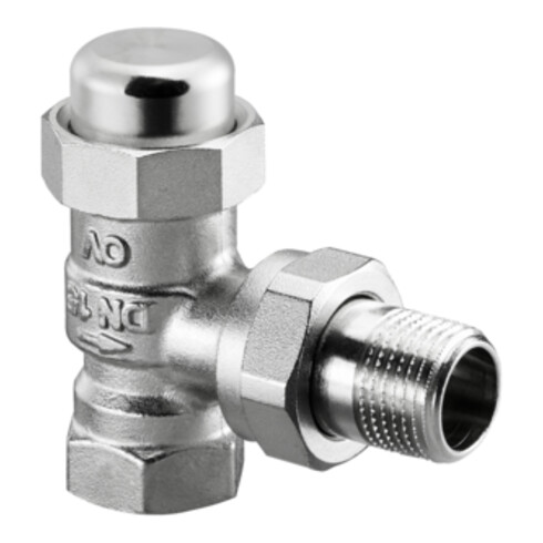 OV Combi LR à visser PN 10, nickelé, d'angle DN 10, 3/8