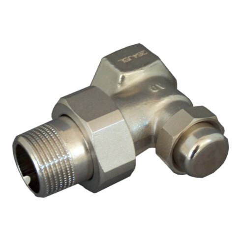 OV Combi LR à visser PN 10, nickelé, d'angle DN 10, 3/8