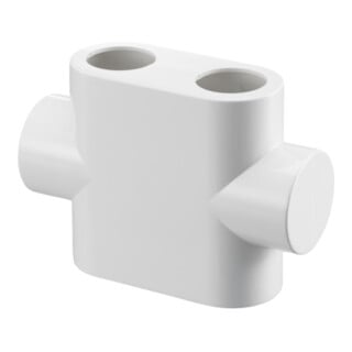 OV Couvercle design pour passage en T Multiblock, blanc