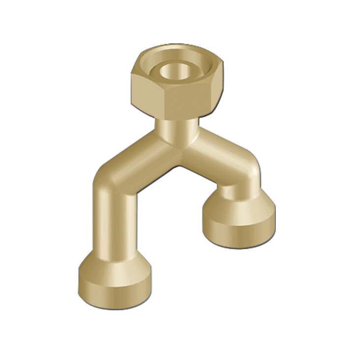 OV Duo Pièce de raccordement pour boîtier mural encastré 1x3/4 ÜM 2x3/4 AG