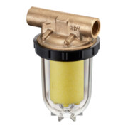 Oventrop Einstrang-Heizölfilter Oilpur E ohne Absperrventil, Edelstahl 100-150 my