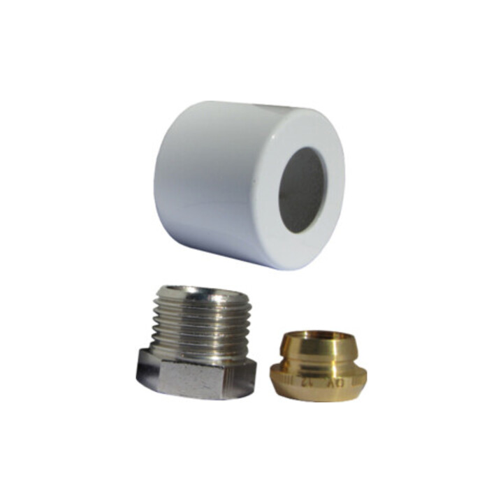 OV Kit de raccords à compression pour série E 1/2x15mm blanc