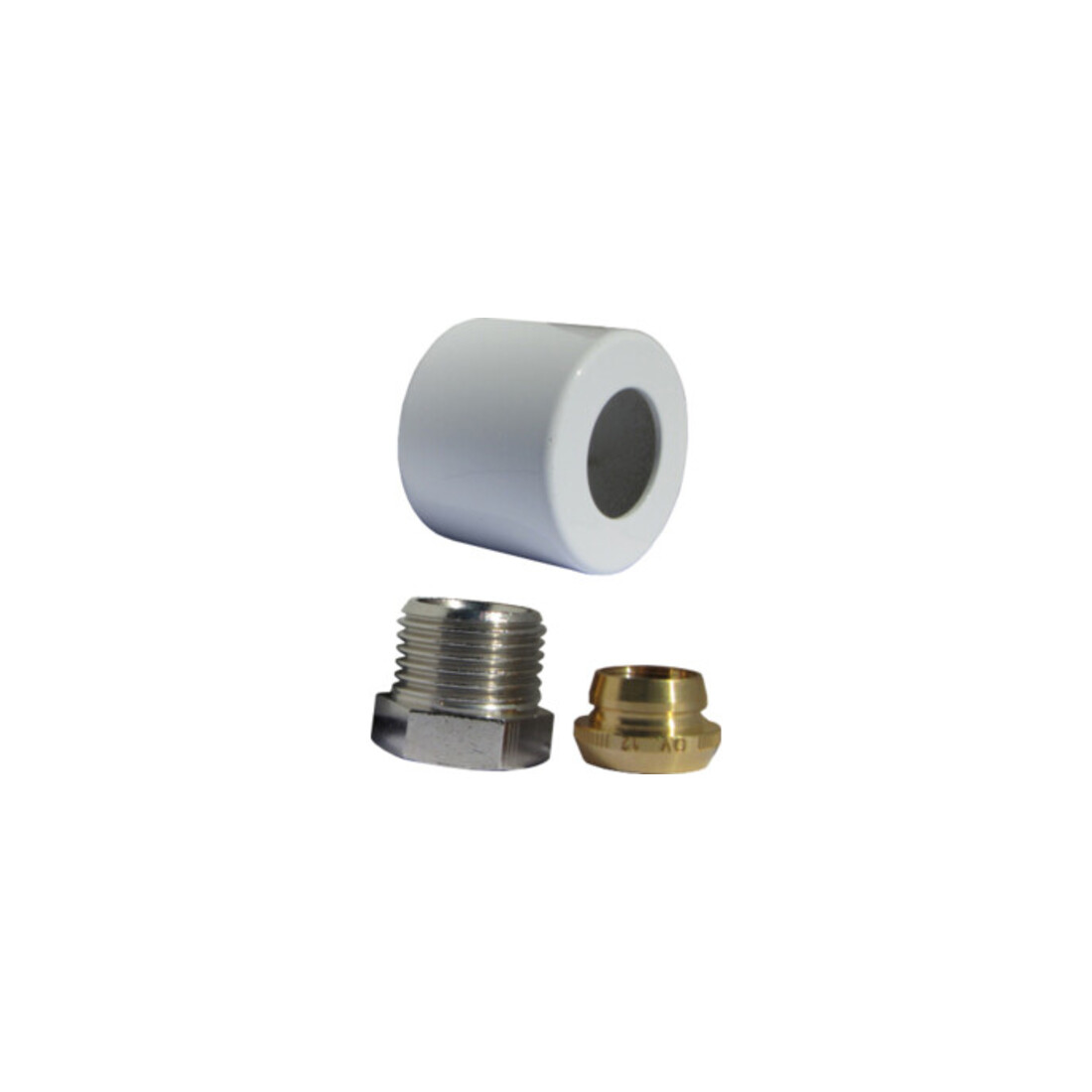 OV Kit de raccords à compression pour série E 1/2x15mm blanc
