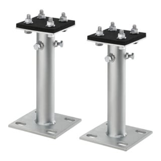 OV Kit d'équerres de fixation pour pied DN40/50, 2 volets
