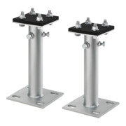 OV Kit d'équerres de fixation pour pied DN40/50, 2 volets