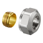 Oventrop Klemmringverschraubung Ofix CEP 15mm, Überwurfmutter vernickelt, Messing