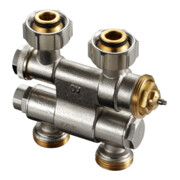 Oventrop Anschlussarmatur Multiblock TFU G 3/4 ÜMxG 3/4 AG, schw, 1-/2-Rohrarm.