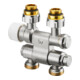 Oventrop Anschlussarmatur Multiblock TFU G 1/2 AGxG 3/4 AG, schw, 1-/2-Rohrarm.-3