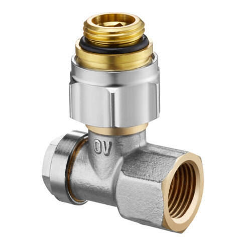 OV raccord coudé d'arrêt Combi 3, 1/2 AGx3/4 AG
